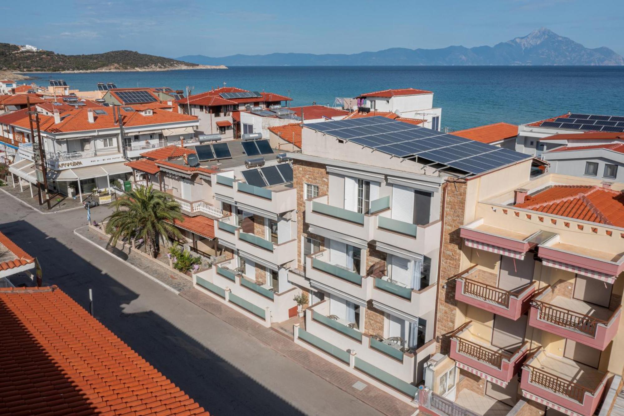 Villa Zoe On The Beach Sarti Exteriér fotografie